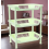 3-Tier Rectangular Plastic Storage Rack - Adjustable Shelves, Heavy-Duty Bathroom/Kitchen Organizer with Wheels (Floor Standing, Space-Saving) 3