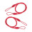2 S Curtain Tiebacks Room Bedroom Red 6