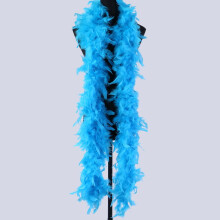 Bandes de plumes bleues 200 cm 1 pièce