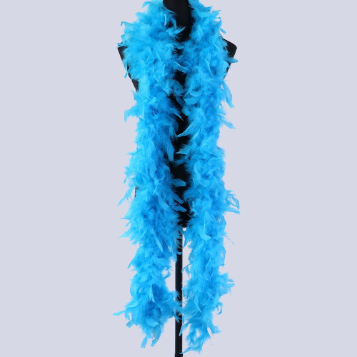 Bandes de plumes bleues 200 cm 1 pièce