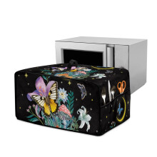 Butterfly Lily Print Toaster Oven Cover, Stain-Resistant, Fits 18.5"x14.5"x9", with Top Handle – Compatible with Standard Toaster Ovens
