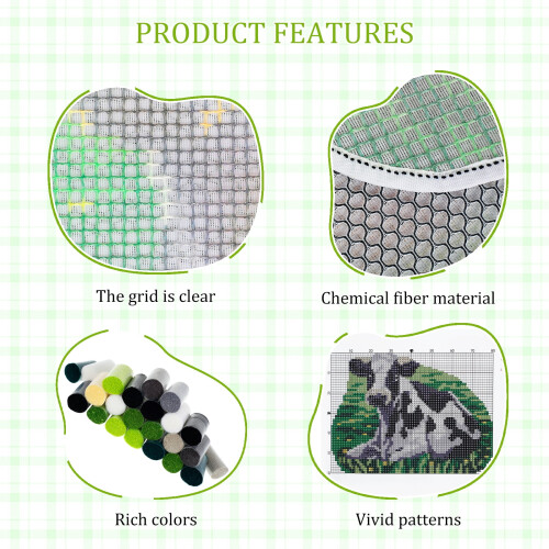 Latch Hook Kit Cartoon Animal Theme 50x36cm 2