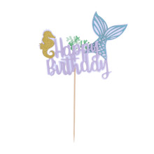 Mermaid Birthday Cake Toppers Tail Decoration