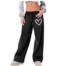 Women's Wide Leg High Waist Sweatpants with Pockets