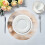 Round Placemat Set Polyester 4 pcs Abstract Wild Animals 1