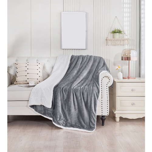 Lamb Wool Throw Blanket 100x150cm Ultra-Soft Lightweight
