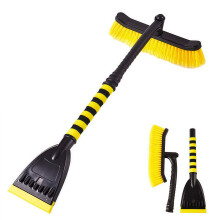 Snow Brush with Ice Scraper and Pivoting Head 3-in-1