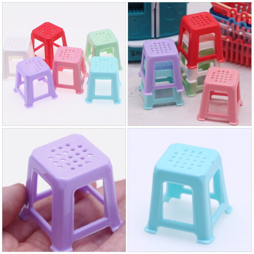 NICEXMAS Mini Dollhouse Accessory Plastic 6Pcs 1.6In 1