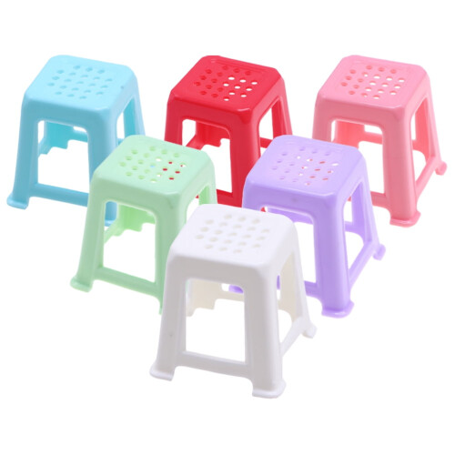 NICEXMAS Mini Dollhouse Accessory Plastic 6Pcs 1.6In 2