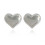 (Silver) Vintage Silver Heart Stud Earrings - Christmas Gift 2