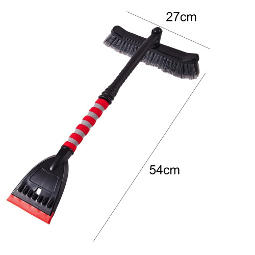 Snow Brush with Ice Scraper 3-in-1 Pivoting Head 2