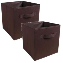 6/4/3/2/1pcs Collapsible Storage Cubes, 11", Heavy Duty Fabric Bins with Handles, Multi-Color, for Shelves, Closet, Utility & Storage Rooms