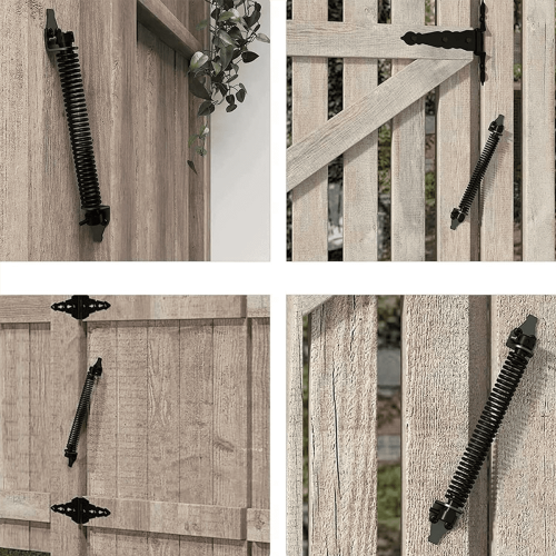 Tension Spring Adjustable Door Closer Automatic Bar Gate Springs with 4 Screws 2