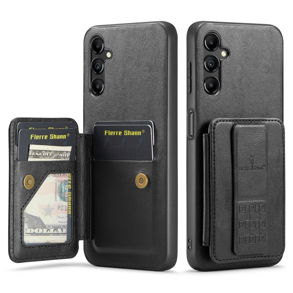 Samsung Galaxy A16 5G Wallet Case With Rfid Blocking, Kickstand, Wristband & Shockproof Protection Â Black 9464372699759