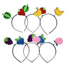 FRCOLOR 6 stuks Watermeloen Feest Hoofdbanden Leuke en Grappige Fruit Haarclips voor Feestdagen en Fotorekwisieten Uniek Ontwerp voor Alle Leeftijden