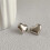 (Silver) Vintage Silver Heart Stud Earrings - Christmas Gift 6