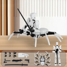 Anime Garage Kit Modell Bevegelig Leddet Figur Gjør-det-selv Montering Samleleke for visning og tilpasning