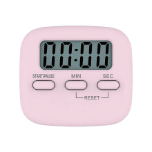 LCD Kitchen Timer with Magnetic Mount and Loud Alarm White