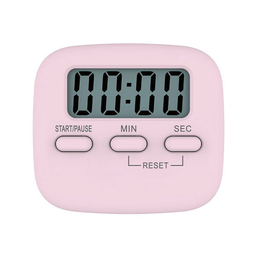LCD Kitchen Timer with Magnetic Mount and Loud Alarm White