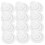 200 Pcs Plastic Hole Plug Handle Wire Airtight Curler Lid White 4
