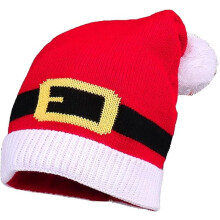 Dzianinowa czapka Świętego Mikołaja Elfa dla kobiet, świąteczna, pomponowa, dzianinowa czapka beanie, świąteczna, zimowa, termiczna czapka na