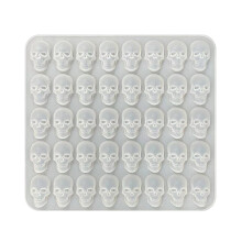 Plertrvy Clearance! 3D Skull Mold Sugar Mold (Transparent White), Silicone Molding Mold