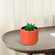 WZXPWT Kunststoffvase – Imitation eines glasierten Blumentopfs für Wohndekoration, Trockenblumenarrangements und Wohnzimmergestaltung