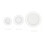 200 Pcs Plastic Hole Plug Handle Wire Airtight Curler Lid White 5