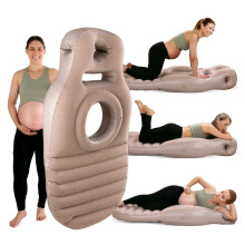 65in Pregnancy Pillow for Side & Stomach Sleepers, Belly Hole, Ergonomic Support, Compact & Portable – Compatible with All Beds