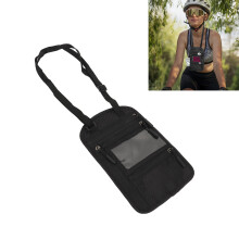 Wasserdichte Nylon-Reisepasshülle Halsgeldbörse für Reisen & Outdoor-Einsätze Schwarz