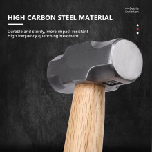 (Green hill wood short handle octagonal hammer) Wood Claw Hammer for Construction & Machinists