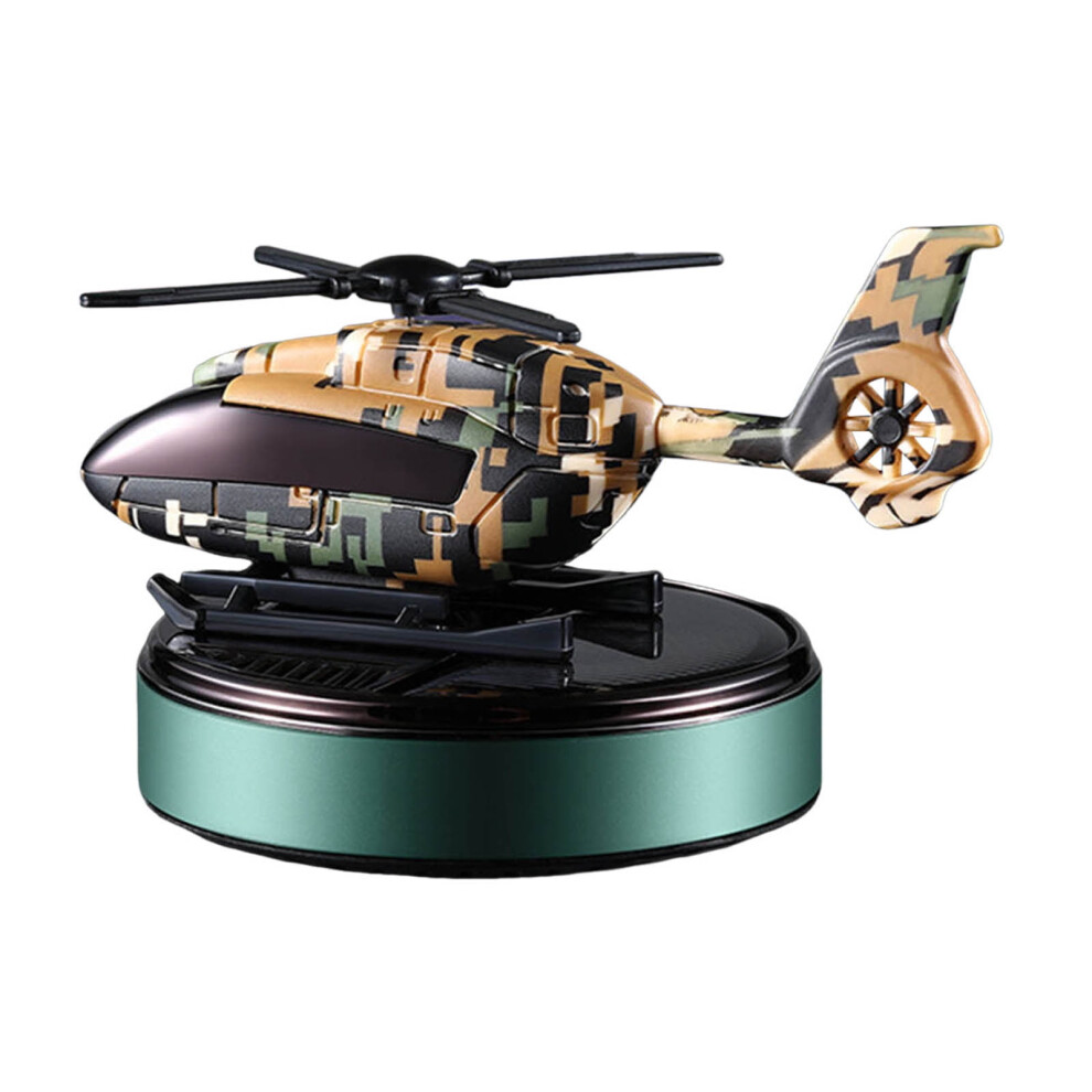 Solar Powered Car Air Helicopter Aromatherapy Diffuser With Rotating Propeller Automotive Interior Decorative Purifier For 9357860421287