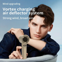 USB Rechargeable Mini Handheld Fan - 3 Speeds Portable & Compact for Travel Office Home Car Outdoor Cooling Lightweight Design