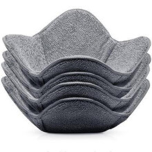 Microwave Bowl Cozy Holders Set of 4, Heat-Proof Plate Holders for Hot Food, Compatible with Bouillon Cups & Soup Bowls