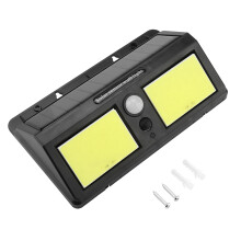 Lumină de securitate exterioară cu senzor de mișcare, cu alimentare solară, grad de protecție IP65, detectare a luminii și întunericului, cu 3