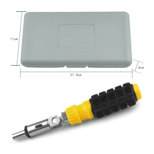 HEMOTON 41 Pcs Professional Tool Set Car Repair Tool Set 20*2.5cm 1
