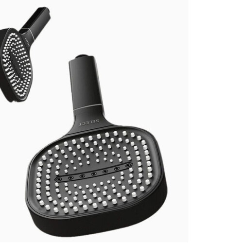 13CM Large Panel Shower Head 3 Modes Shower Replacement Universal-Black 1