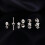 Surgical Steel Labret Stud for Lip Helix Tragus Piercing 8 4