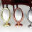Vintage Golden Oval Mini Mirror 1 Set 1.8 x 1 in 6