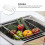 Drain Basket Extra Large Dish Drying Rack over Sink Foldable Laundry Dishes Silver 2