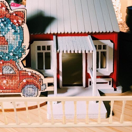 1Pcs Dollhouse Railings Rectangular Handrail 12 x 3 x 0.3 in 1