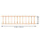 1Pcs Dollhouse Railings Rectangular Handrail 12 x 3 x 0.3 in 7