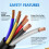 7-Way Trailer Plug Socket Extension Cable 3 ft 10-14 AWG 3