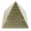 Bronze Pyramid Ashtray Alloy 5.0x5.0x4.5in Rustproof Elegant Pattern 3