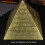 Bronze Pyramid Ashtray Alloy 5.0x5.0x4.5in Rustproof Elegant Pattern 5