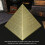 Bronze Pyramid Ashtray Alloy 5.0x5.0x4.5in Rustproof Elegant Pattern 7