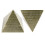 Bronze Pyramid Ashtray Alloy 5.0x5.0x4.5in Rustproof Elegant Pattern 14