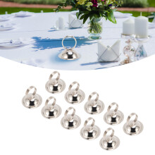10 Pack Silver Metal Place Card Holders for Wedding & Party Table Numbers