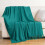 Knitted Decorative Throw Blanket – Soft, Lightweight, Tassel Design, Light Yellow, Compatible with Couch/Sofa/Chair/Bed 4