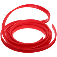 Rubber Cushion U-Shaped Pool Table Buffer Red 1 Roll